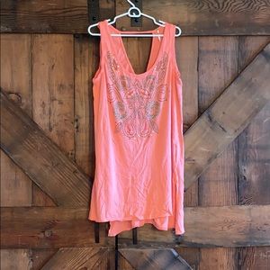 Free people salmon tunic dress